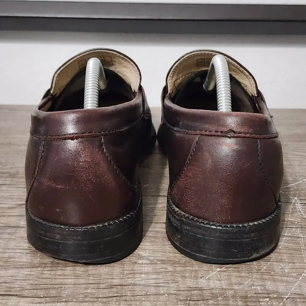 SAS Penny 40 Men's Leather Dress Slip-On Shoes Loafers Size 11 Wide Brown